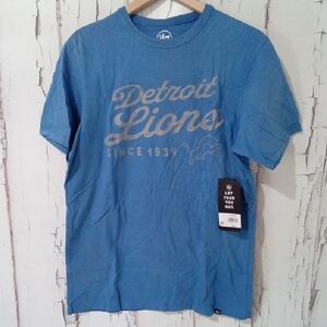 47 Brand Blue Detroit Lions Short Sleeve Tee NWT Size S